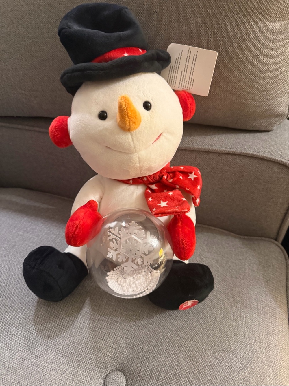 Cuddle Barn Animated Stormy
Singing Frosty The Snowman Globe
Plush toy 9.5 in
